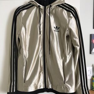 gold adidas jacket